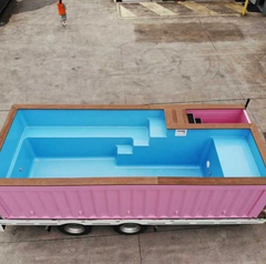 Swimming Pool Containers / Pink 20 Ft Container Pool - Image 1