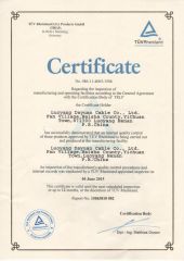 TUV certificate of LUOYANG SANWU CABLE GROUP CO., LTD – certificate photo, supplier certificates section