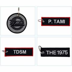 Custom Embroidered Name Tags Key Chains Patches with Your Logo - Image 5