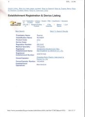 FDA Certificate certificate from Shanghai Bojin Electric Instrument & Device Co., Ltd.