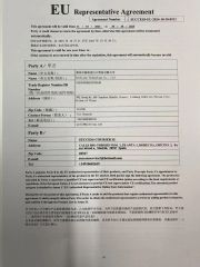 EU Representive Agreement certificate from Michitop Technology Co., Ltd