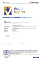 TUV Audit certificate from Yuyao Teenma Thermal Insulation Material Manufactory
