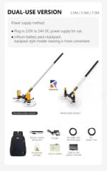 Compact Solar Panel Cleaning Brush with Battery Operated Functionality - Image 3