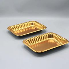 Disposable Food Grade Plastic Pet Container Gold Fresh Fruit Tray - Image 5