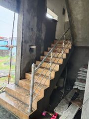 Silver Balcony Ss Staircase Railing, For Residential Color Silver Design Panel Glass Type None Material Ss 304 Position - Trust Automation