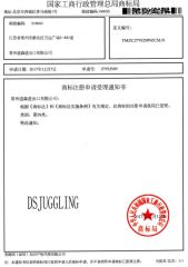 Trademark certificate from Changzhou Dawson I. A. E. Co., Ltd.