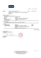 Certificates certificate from Langfang Topwell Furniture Co., Ltd.