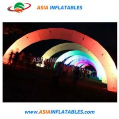 Party Decorative Lighting Round Inflatable Rainbow Arch with Air Blower - Image 4