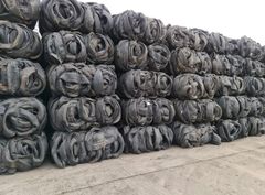High-Quality Compressed Car Tire Scrap – Bulk Used Tyres for Recycling available. - Image 1