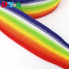 Customize Color Polyester Stripe Knitted Webbing for Garment Accessories - Suzhou D. Y. Apparels Accessory Co., Ltd.