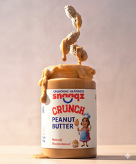 Crunchy Peanut Butter 500gm Packaging Jar Texture Smooth Weight (kg) 0.5 Brand Name Snaaqz Fiber Content High Shelf Life 12 months - Image 4