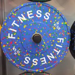 Custom Logo Rubber Fleck Weight Plates for Free Weight Training - Image 1