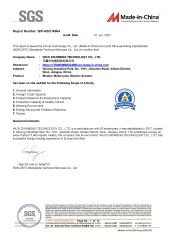 SGS certificate of Speedsphere International Co., Ltd – certificate photo, supplier certificates section