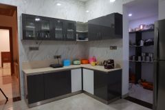 Commercial Kitchen Designers, Restaurant Interior Finishing Polished Brand Magical Designs Color Brown and White Work Done Wood Work & - Image 3