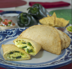Fried Quesadillas handmade poblano 60 pzs box - Image 1
