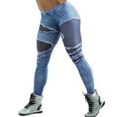 High Quality Leggings with Strips Breathable Multi Color Gym Leggings - Image 2