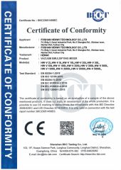 CE CERTIFICATION of VACUUM EMULSIFYING MIXER certificate from Foshan Henwi Technology Co., Ltd