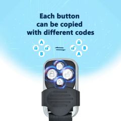 Universal RF Duplicate Car Key Garage Door Opener Lock Intelligent Car Remote Control with Rolling Code / Learning Code - Image 6