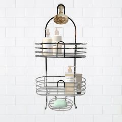 Aluminum Bathroom Shelves Shampoo Storage Rack Shower Caddy - Image 1