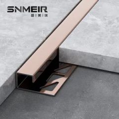Modern Metal Tile Trim Tile Accessories Tile Edge Trim OEM Support Color Silver Trademark Senmry Certificate ISO9001 Origin China - Image 4