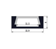 LED Profile Aluminium Profile for LED Strips Temper T3-T8 Tolerance ±1% Origin Shenzhen Trademark Glite Model NO. GL-1102 - Image 2