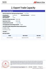 Export trade capacity certificate from RG MECHANICAL EQUIPMENT CO.LTD