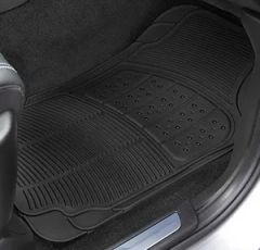 3 PCS PVC Car Mat Black - Image 5