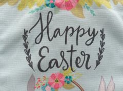 Custom Digital Print Easter Rabbit Table Mat Used for Easter Crowd Adult Shape Square Origin China Style Easter Pattern - Image 5