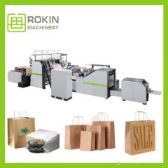 Fully Automatic Fast Speed Tissue Paper Bag Making Machine Speed High Weight 23 Tons Material Paper Trademark ROKIN HS Code 8441200000 - Image 3