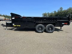 Dump trailers / 2024 Griffin Trailers 7×16 14K Telescopic Dump Trailer w/Ramps & Spare Tire Mount - Image 4