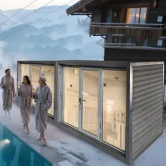 Portable Sauna Room for Family ODM Yes OEM Yes Brand Sab Power 6kw Firproof Yes Portable Yes Voltage 220V Origin China Trademark - Image 1