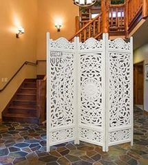 Wood Movable Room Dividers Color brown Shape Square Height 6 Feet Form Foldable Width 20 Inches Included Stand Yes Brand Everest - Image 2
