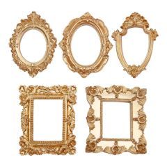 Hotel Decor Vintage Resin Wall Hanging Antique Photo Picture Frame - Image 1