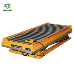 Electric Roller Type Work Lift Table with Scissors Model NO. RS Origin China Moves Stationary Warranty 2 Years HS Code - Image 4