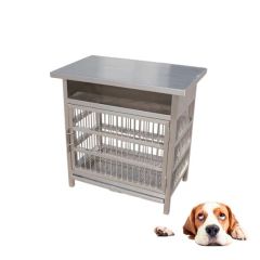 Vet Pet Treating Table Stainless Veterinary Dog Wet Treatment Table with Cage - Image 1