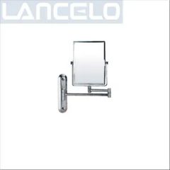 Wall Decoration Design Square Make up Mirror Style Modern Shape Square Finish Silver Model NO. 6033 Trademark LANCELO Sides Double - Image 1