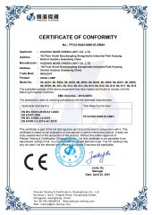 CE Certificate of head lamp certificate from Huizhou More Green Light Co., Ltd.