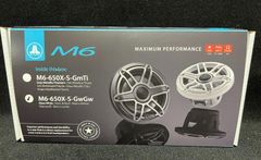SMART-JL Audio M6-650X-S-GwGw 6.5" 2-Way Marine Coaxial Speakers White Sport Grilles - Image 3
