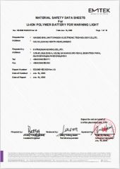 MSDS certificate of Ningbo Haishu Forcar Imp. & Exp. Co., Ltd. – certificate photo, supplier certificates section