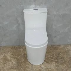 Small Size Eddy Siphonic One Piece Toilet New Design Bathroom CE Wc Commode - Image 3