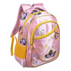 Stylish Backpack School Bags with Allover Flower Silk Screen - Image 6