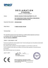 CE certificate from Dezhou Kasung Fitness Equipment Co., Ltd.