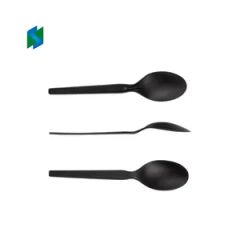 Disposable Bamboo Pulp Spoons Biodegradable Bamboo Cutlery Forks Spoons - Image 4