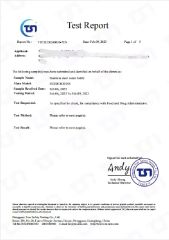Certificate number TST20230240010-7EN certificate of Hefei Fengkun Intelligent Technology Co., Ltd – certificate photo, supplier certificates section