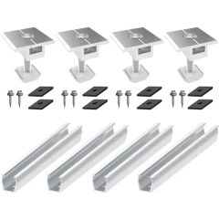 Roofing Sheet Solar Mounting Modules Rails Clamps Hooks Kit OEM Allowed Origin China HS Code 730890 Surface Anodized Trademark - Image 2