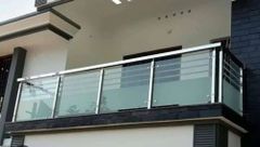 Toughened Safety Glass Railing, For Home Size 5x15 ft Thickness 10 mm Color Transparent Usage/Application Home Country of Origin Made in - Image 2