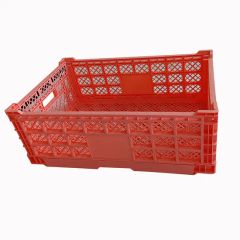 Collapsible Container Stackable Crates Plastic Foldable Storage Transport - Image 1