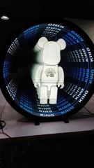 3D Infinity LED Neon Sign Illuminated Tunnel Mirror Light for Retail - Image 1