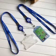 Custom Printed Polyester Plastic Buckle Keychain Blue Lanyard - Yiwu Tina Craft Co., Ltd.