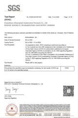 Certificate certificate from Chameleon (Shanghai) Automotive Products Co., Ltd.